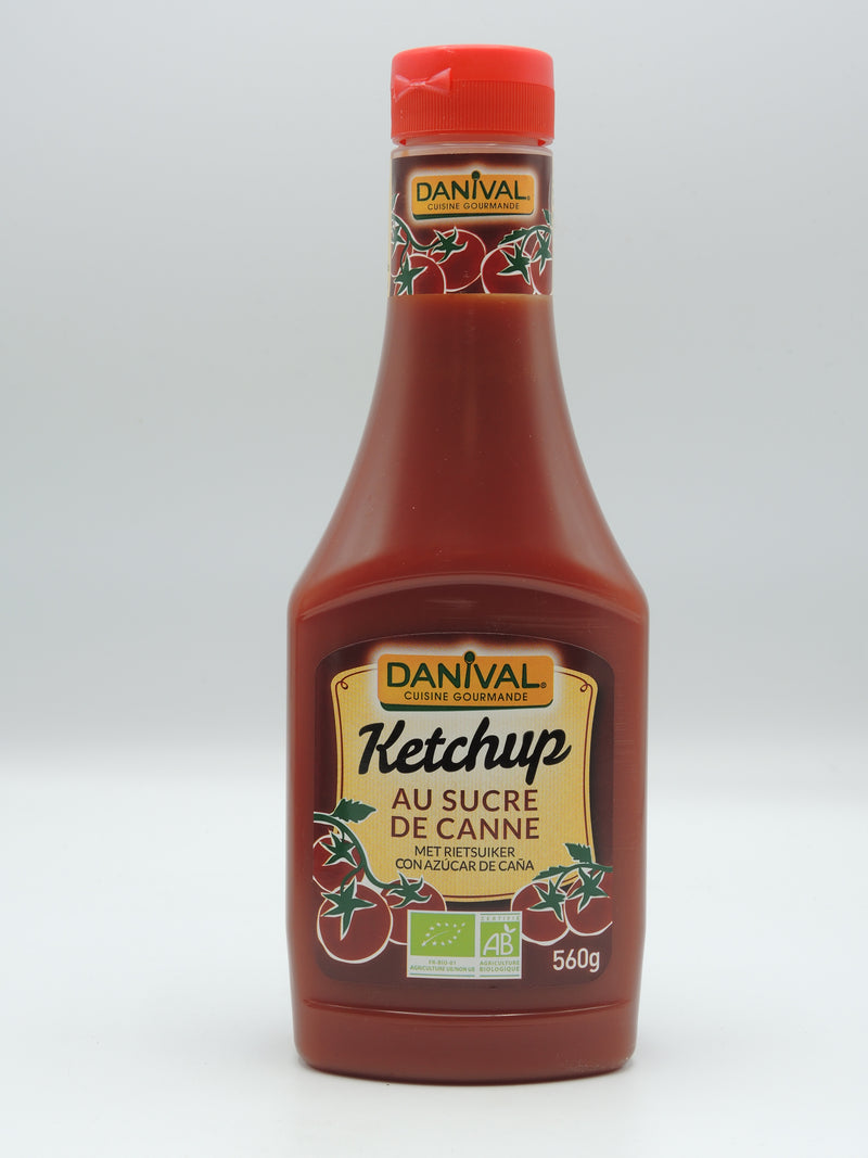 Ketchup au sucre de canne, 560g, Danival