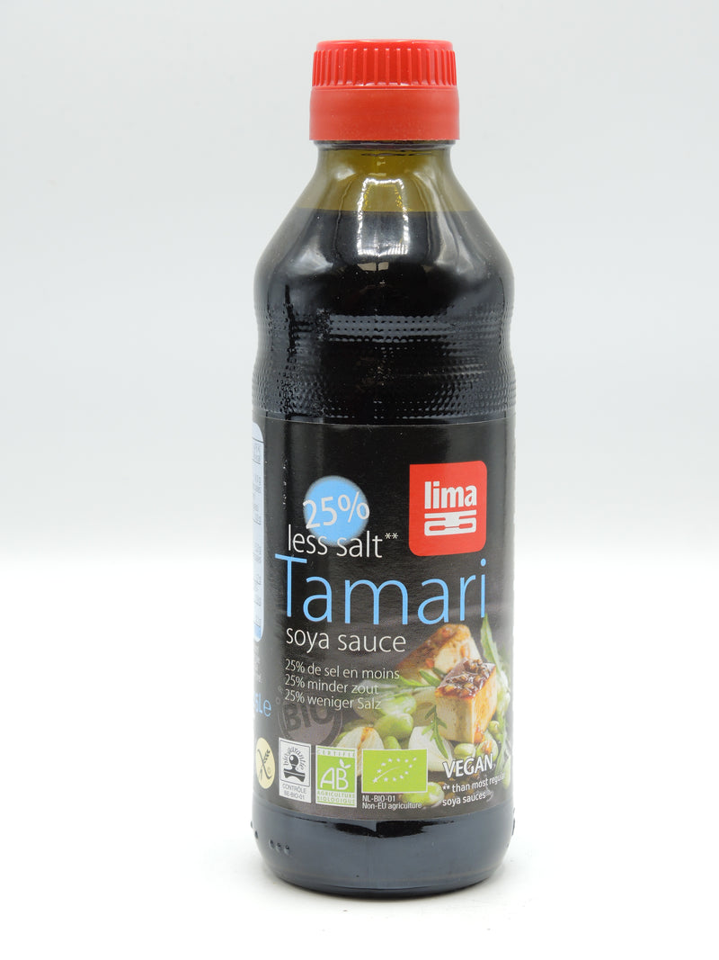 Sauce soja, Tamari less salt 25%, 25cl, Lima