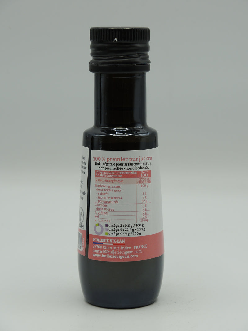 Huile vierge bio, Onagre, 100ml, Vigean