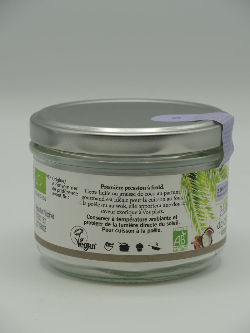 Huile de coco vierge, 200ml, Bio Planète
