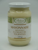 Mayonnaise bio à l'huile de tournesol, 245g, Delouis
