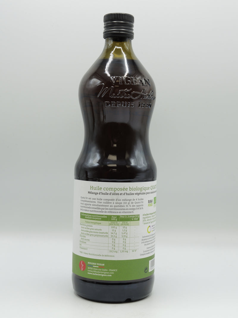 Huile bio Quatu'or, 1l, Vigean
