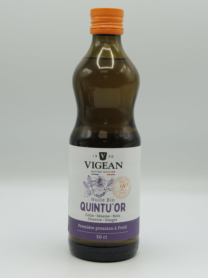 Huile bio Quintu'or, 50cl, Vigean