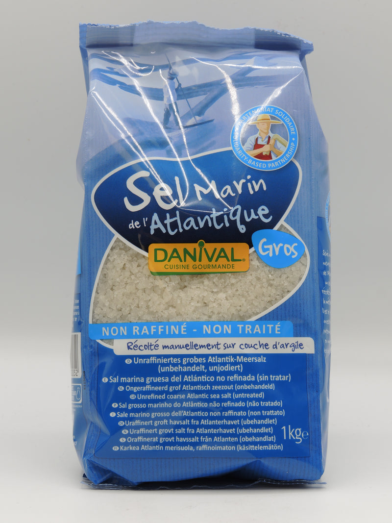 Gros sel marin de l'Atlantique, 1kg, Danival