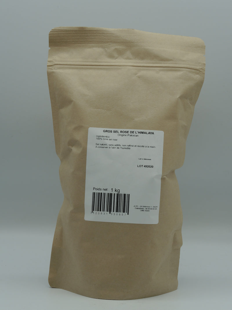 Gros sel rose de l'Himalaya, 1kg, Philia