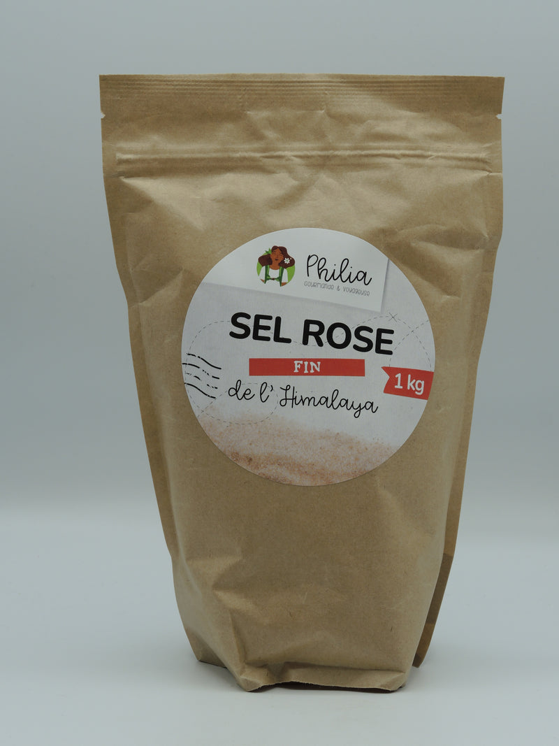 Sel rose fin de l'Himalaya, 1kg, Philia