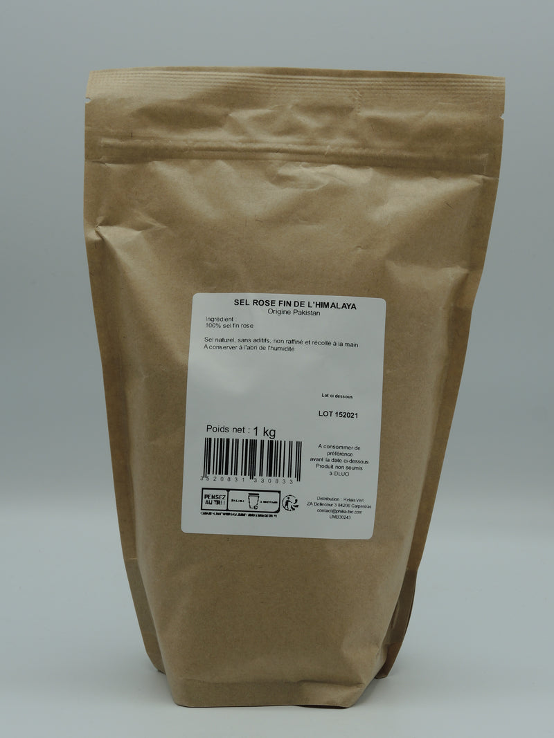 Sel rose fin de l'Himalaya, 1kg, Philia