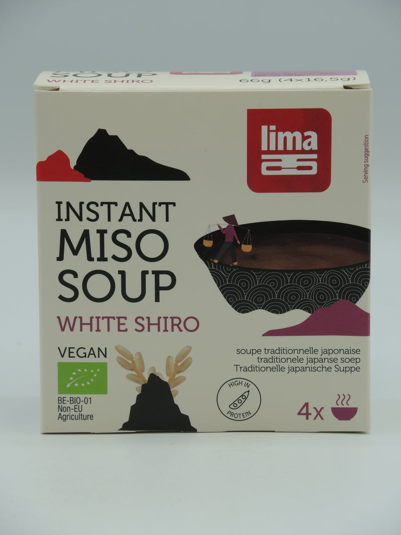 Instant miso soup, White shiro, 4x16,5g, Lima