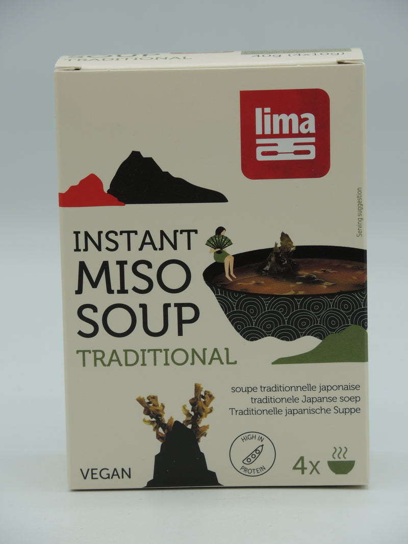 Instant miso soup traditional, 40g, Lima