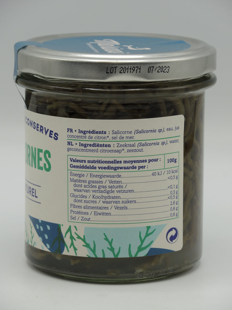 Salicornes au naturel, 160g, Marinoë