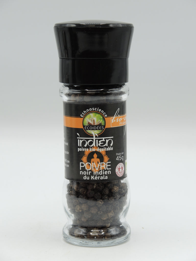 Poivre noir indien, 45g, Ecoidées
