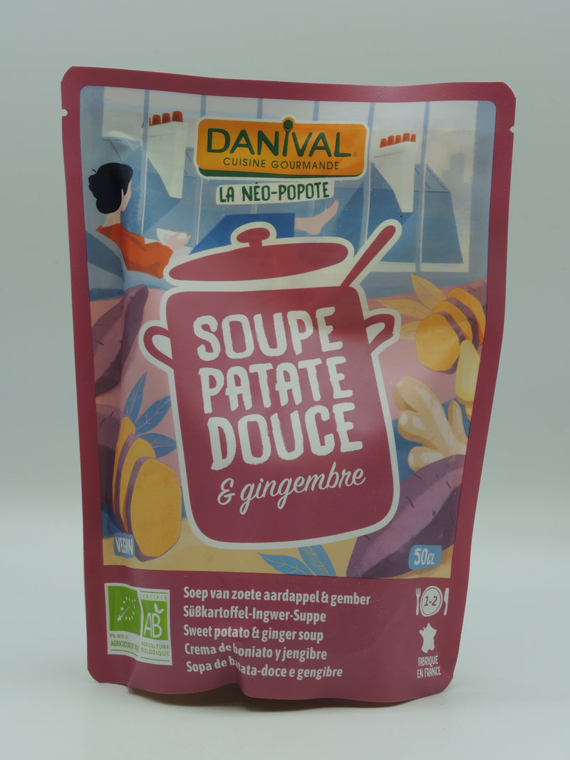 Soupe de Patate douce & Gingembre bio 50 cl, Danival