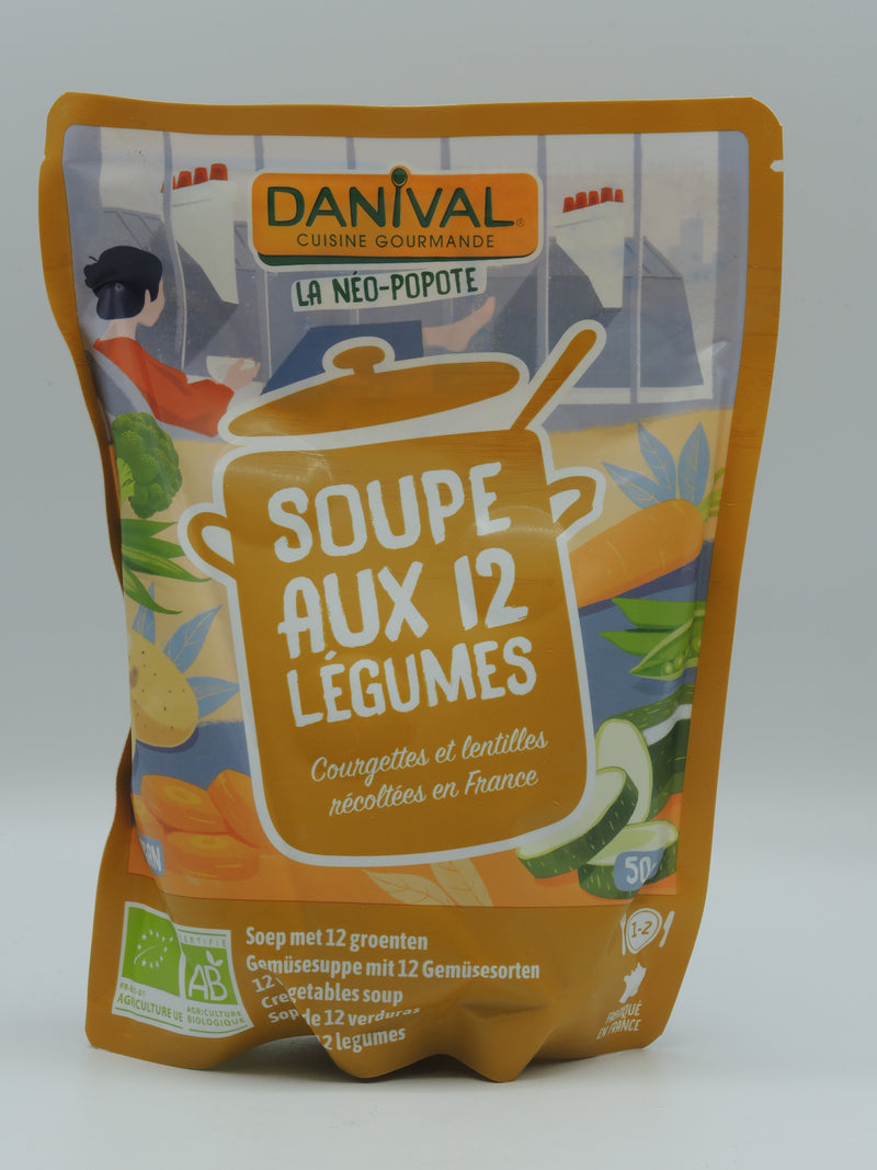 Soupe aux 12 légumes bio 50cl, Danival