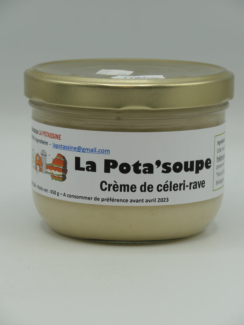 Crème de Cèleri rave à la crème de Soja, 450g, la Potassine d'Alsace