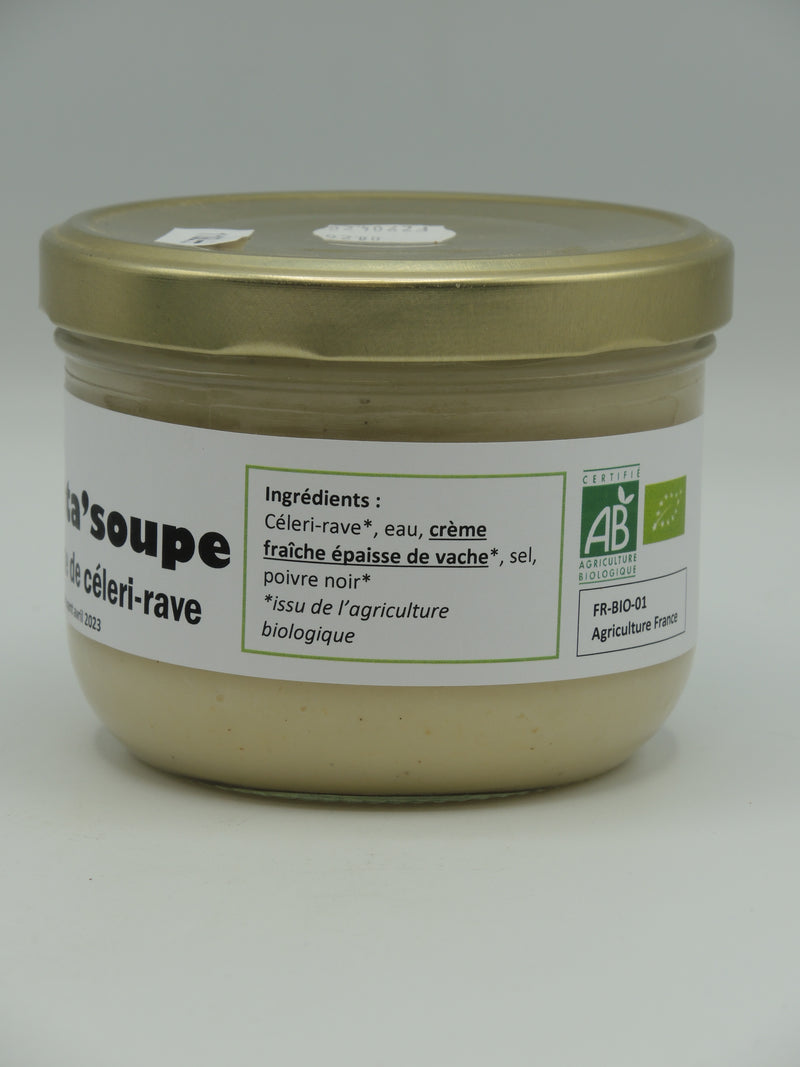 Crème de Cèleri rave à la crème de Soja, 450g, la Potassine d'Alsace