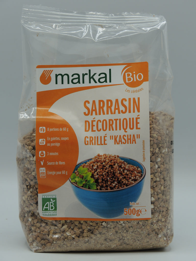SARRASIN DÉCORTIQUÉ GRILLÉ "KASHA", 500g, Markal