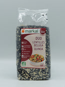DUO LENTILLES BELUGA -QUINOA, 500g, Markal