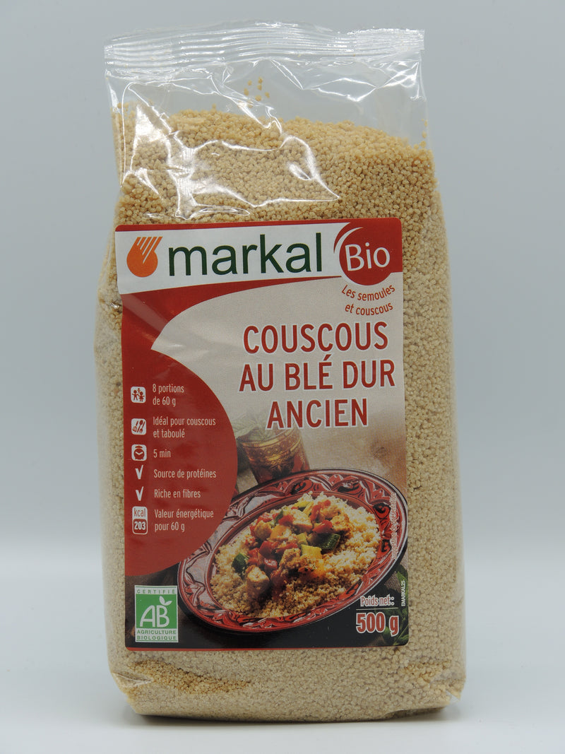 COUSCOUS DE BLÉ DUR ANCIEN, 500g, Markal