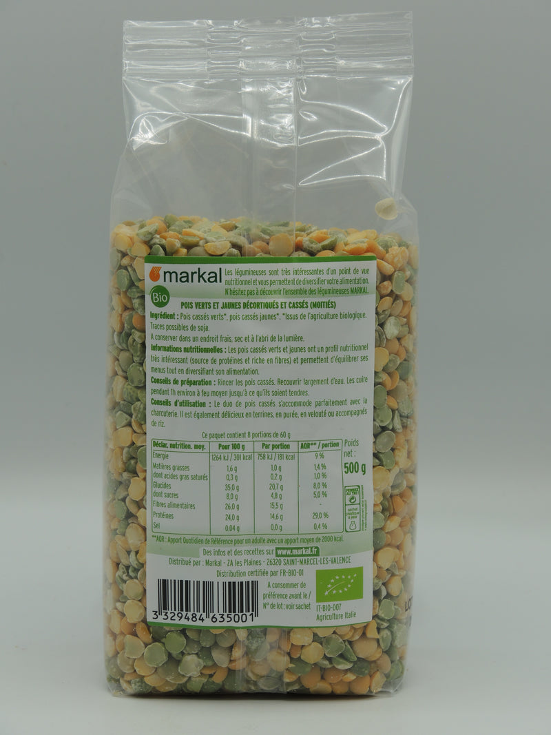DUO DE POIS CASSÉS (VERTS ET JAUNES), 500g, Markal