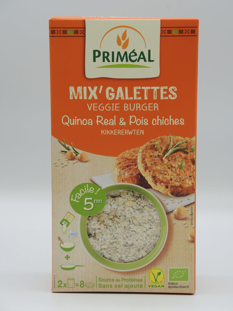 Mix Galettes Quinoa Pois Chiches, 2x125g, Priméal