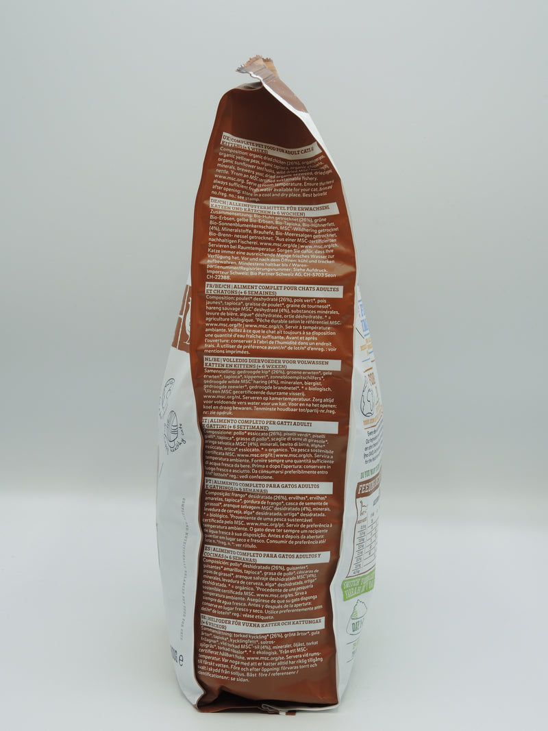 Croquettes biologiques sans céréales pour chat, 800g, Yarrah