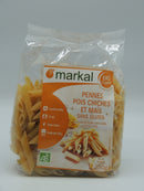Penne pois chiches & maïs, 250g, Markal
