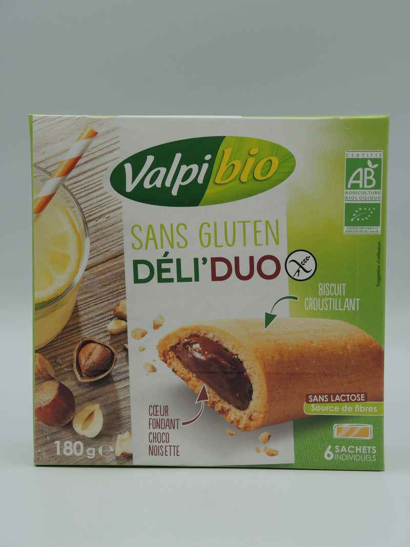 Biscuit Déli' duo, sans gluten, 180g, Valpibio