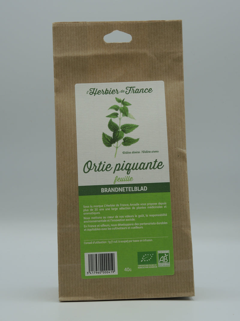 Ortie piquante, feuille, 40g, l'Herbier de France