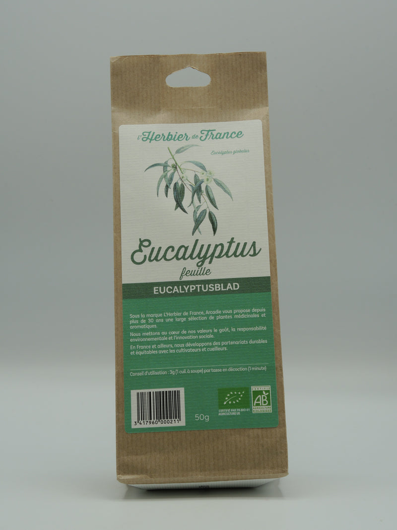Eucalyptus, feuille, 50g, l'Herbier de France