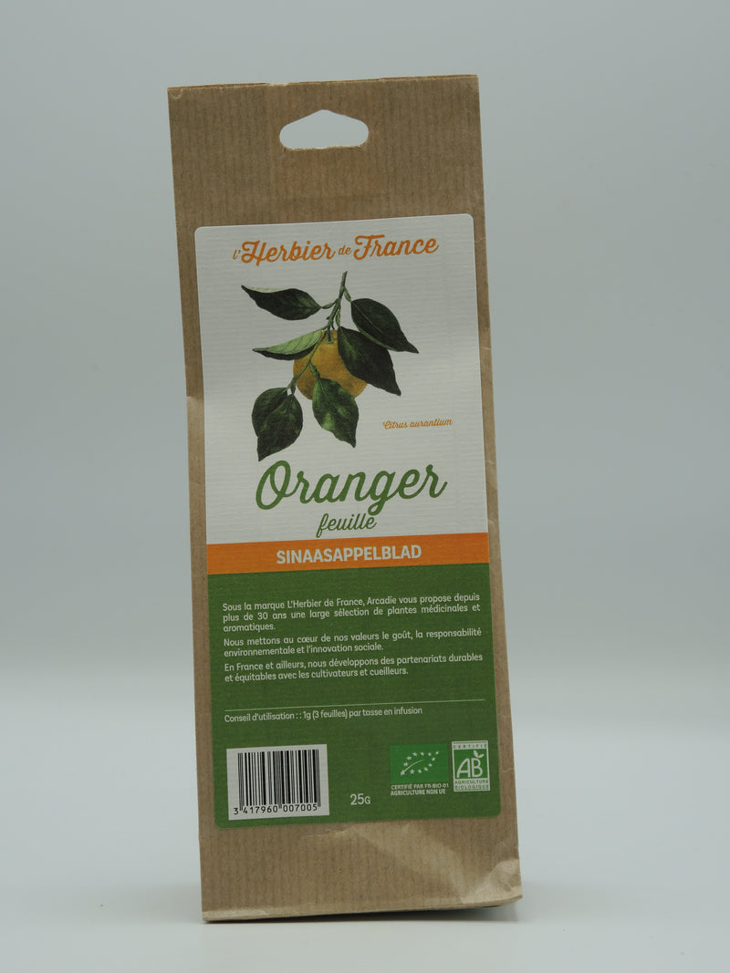 Oranger, feuille, 25g, l'Herbier de France