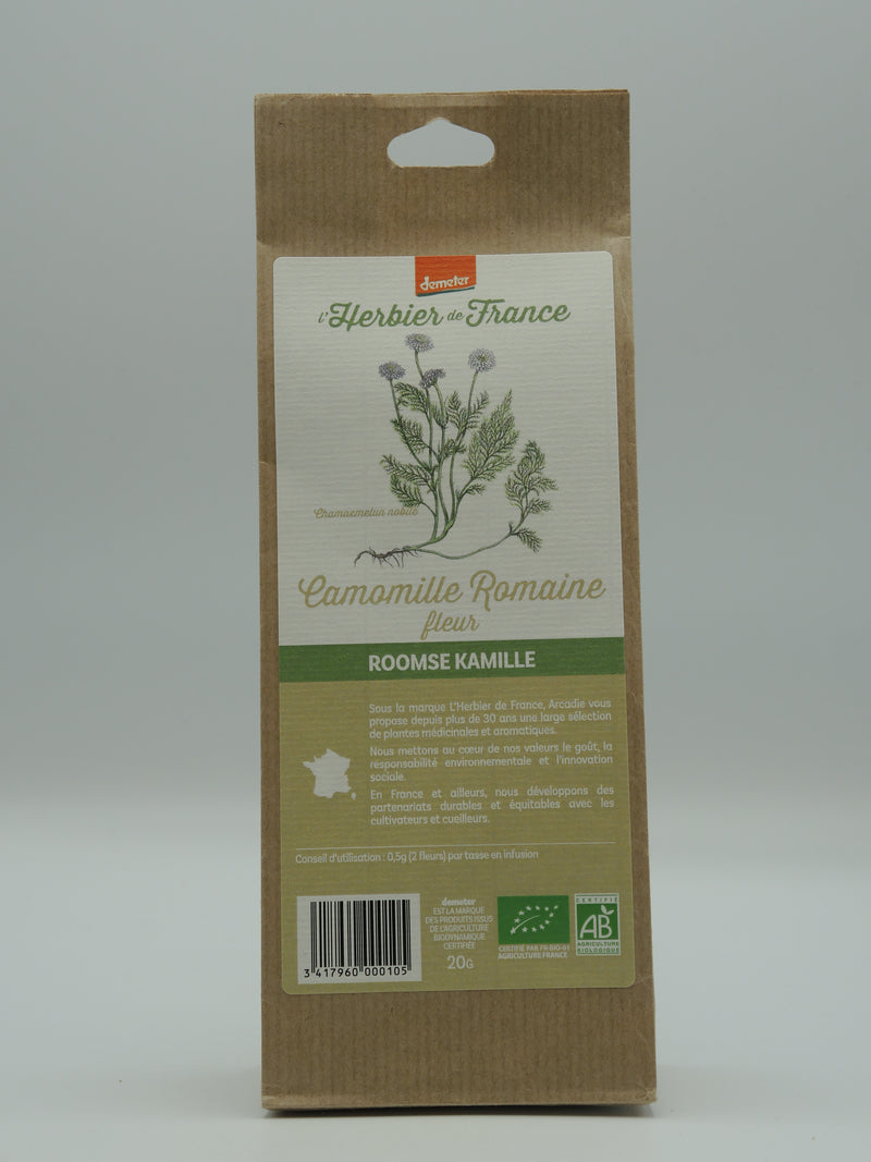 Camomille romaine, fleur, 20g, l'Herbier de France