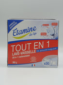 Tablette lave-vaisselle tout-en-un, 30 pastilles, Etamine du lys