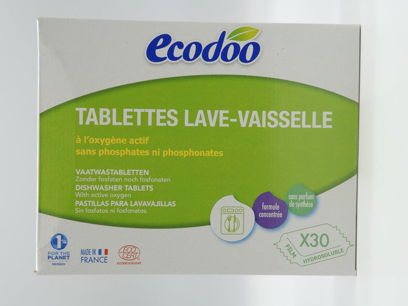 Tablettes lave-vaisselle, 30 pastilles, Ecodoo