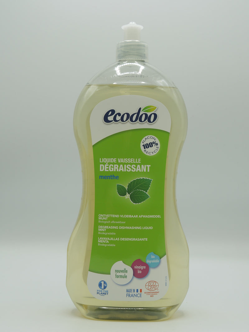 Liquide vaisselle dégraissant menthe, 1l, Ecodoo