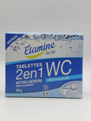 Tablettes 2 en 1 WC, 12 pastilles, Etamine du lys