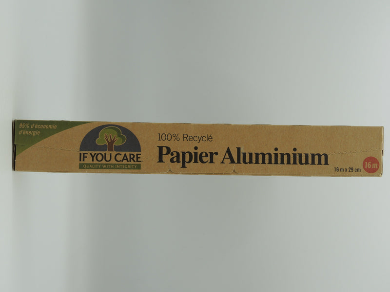 Papier aluminium recyclé, 16 mètres, If you care