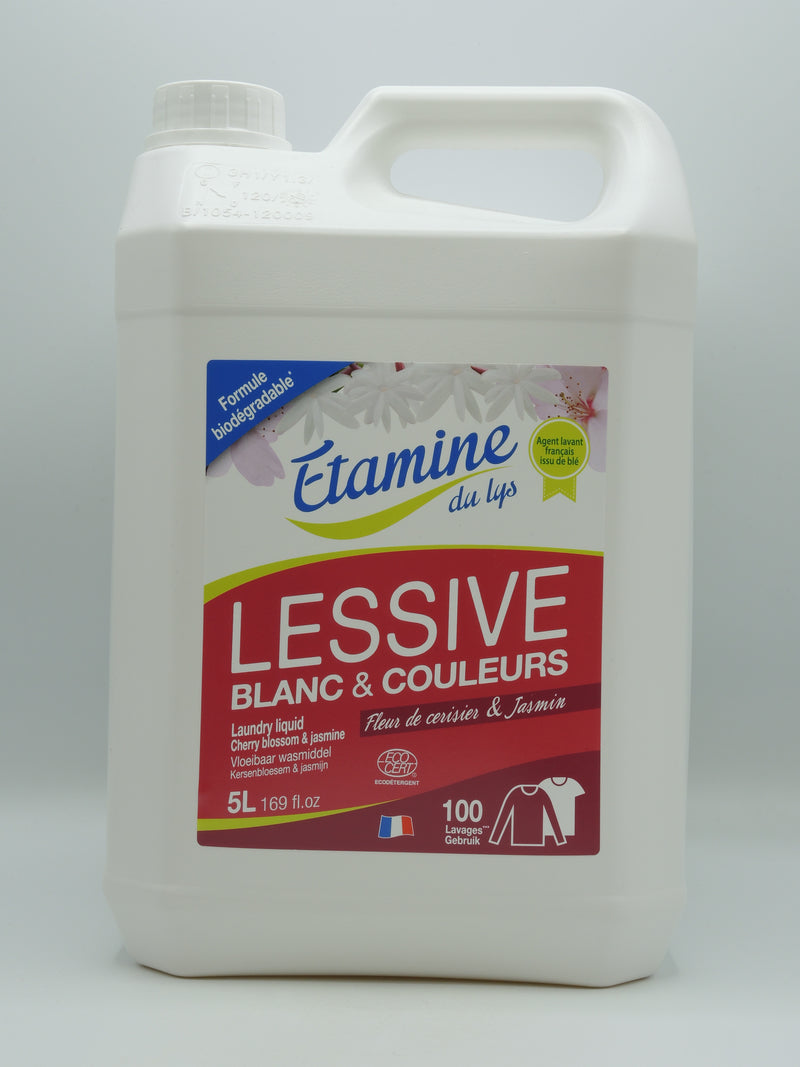 Lessive liquide blanc & couleurs, 5l, Etamine du lys