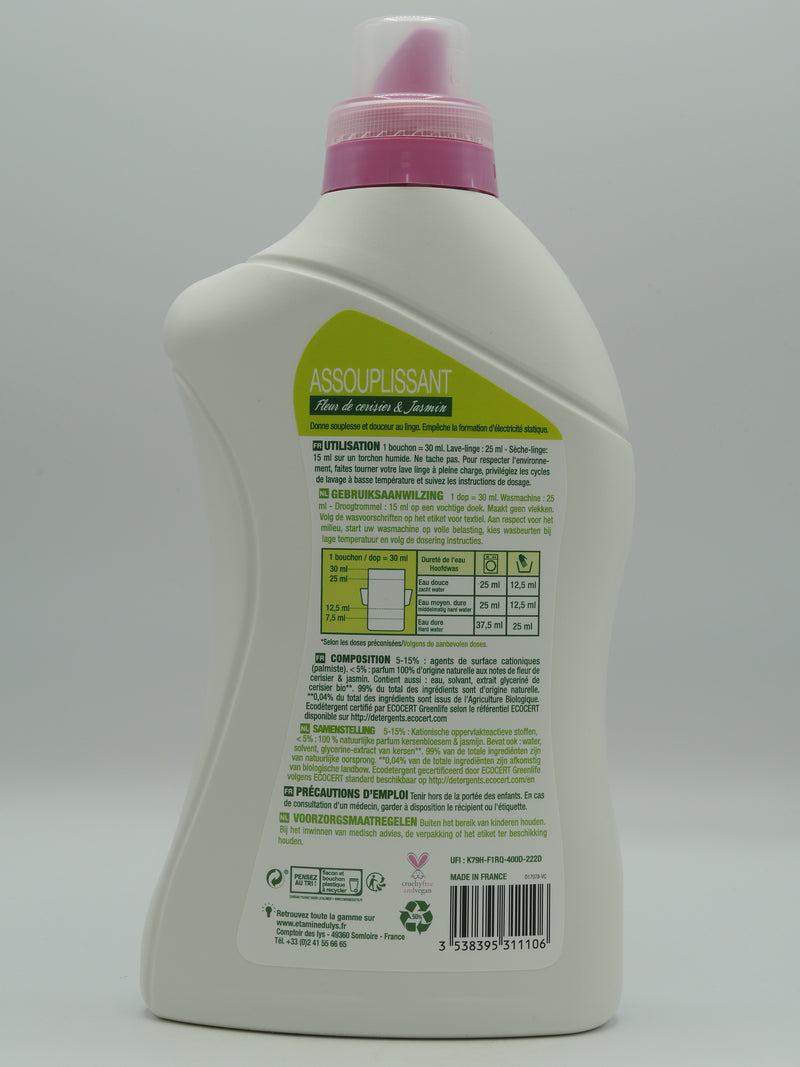 Assouplissant fleur de cerisier & jasmin, 1l, Etamine du lys