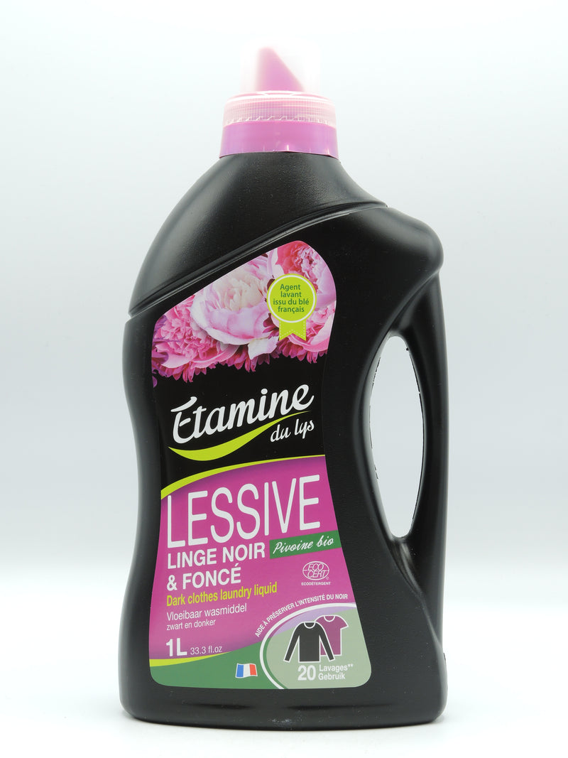 Lessive liquide, linge noir & foncé, 1l, Etamine du lys