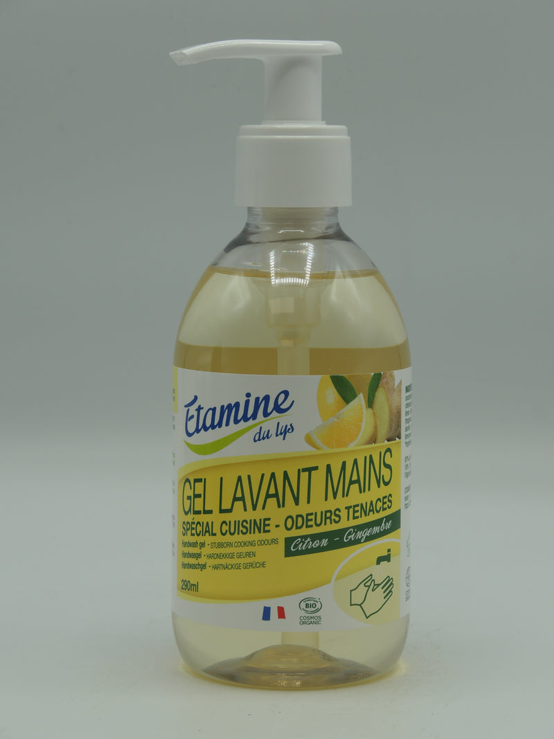 Gel lavant mains, spécial cuisine & odeurs tenaces, 290ml, Etamine du lys