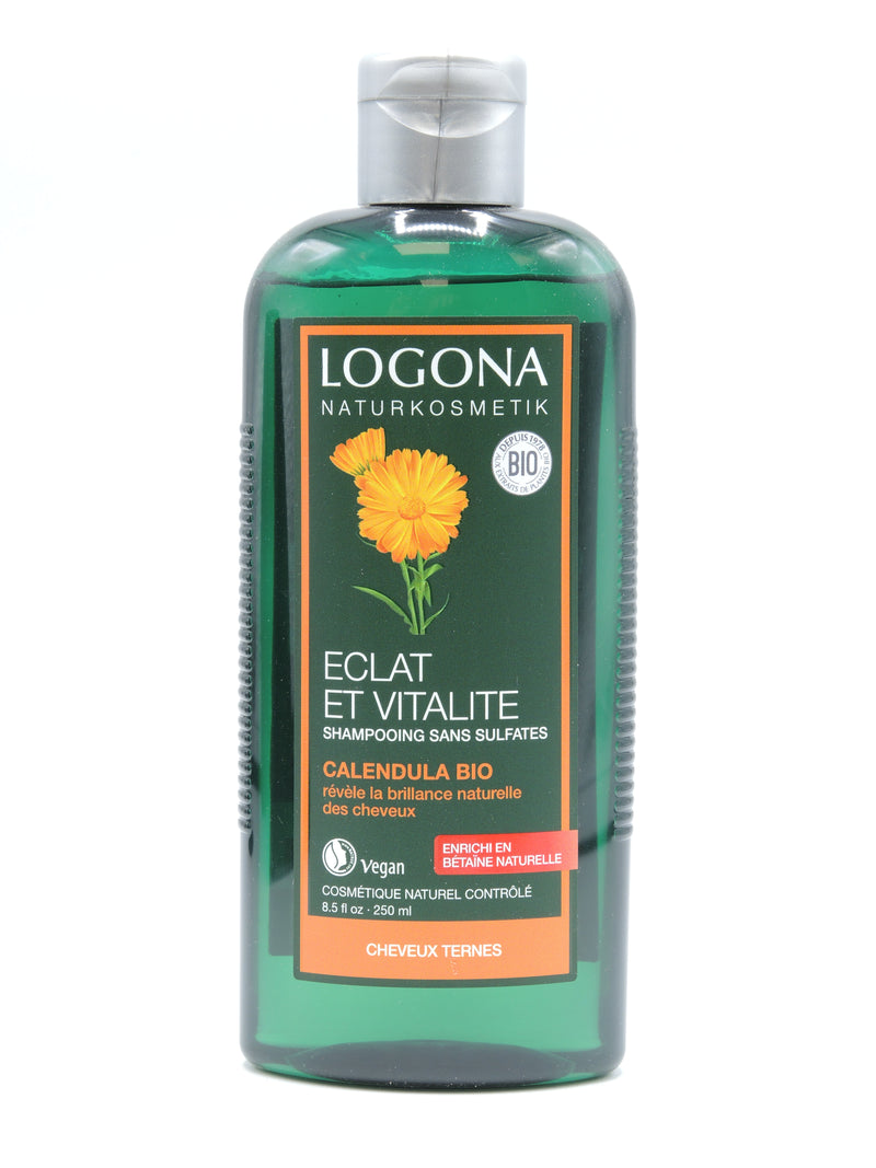 Shampooing éclat & vitalité au calendula bio, 250ml, Logona