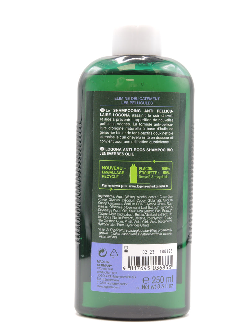 Shampooing antipelliculaire au genévrier bio, 250ml, Logona