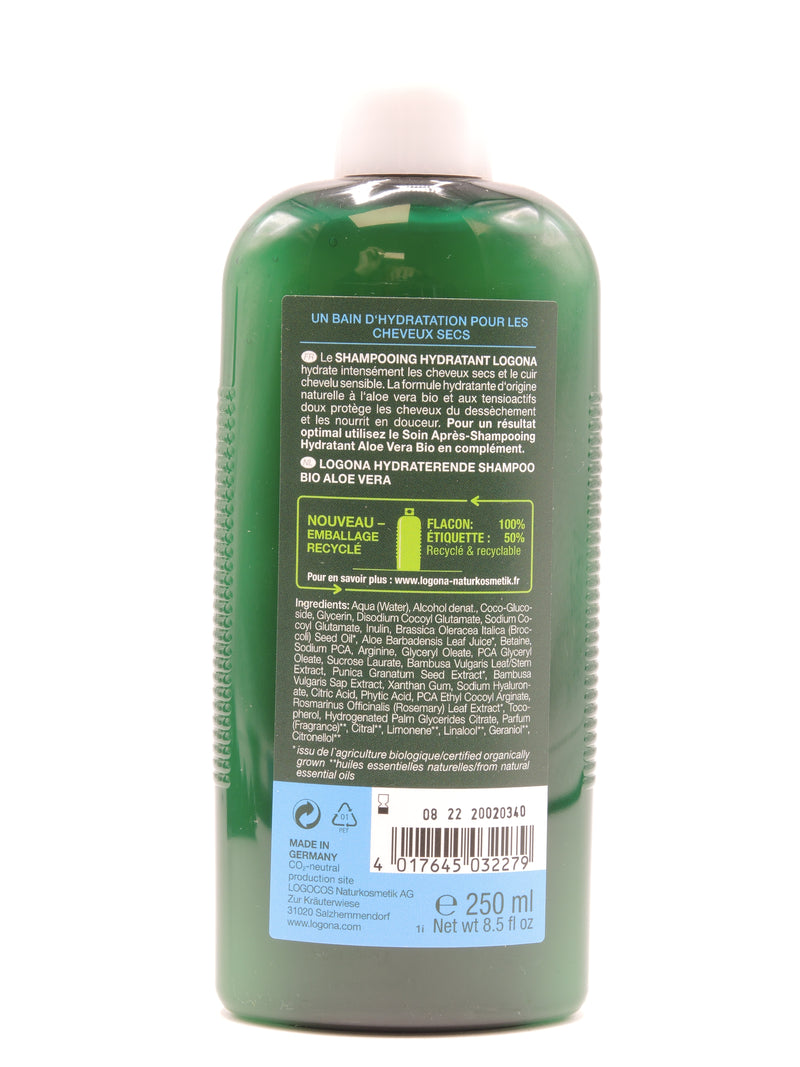 Shampooing hydratant à l'aloé vera bio, 250ml, Logona