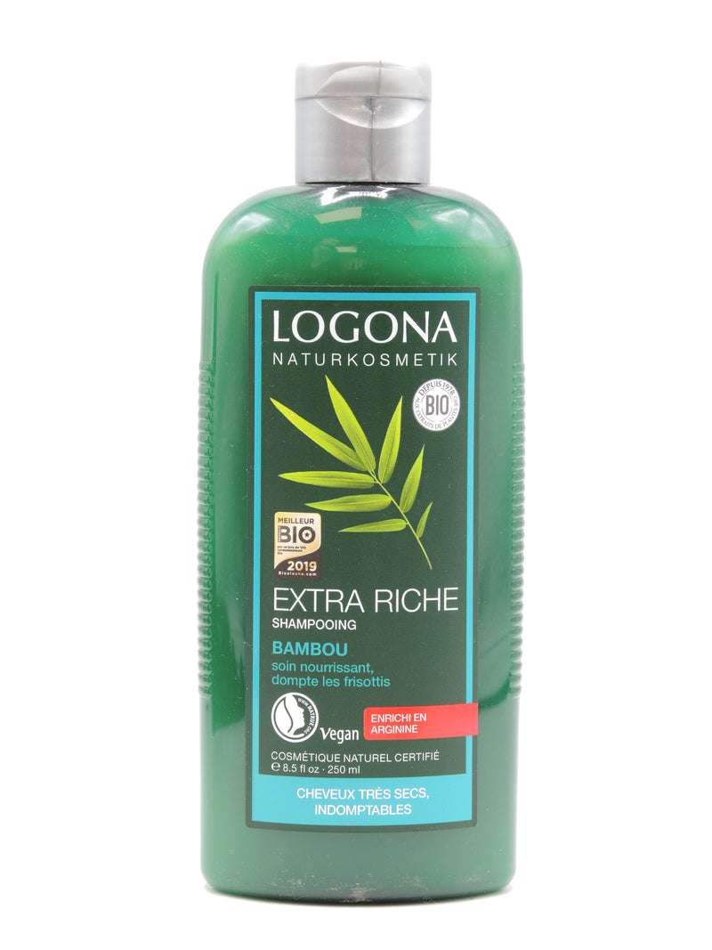 Shampooing extra-riche au bambou, 250ml, Logona