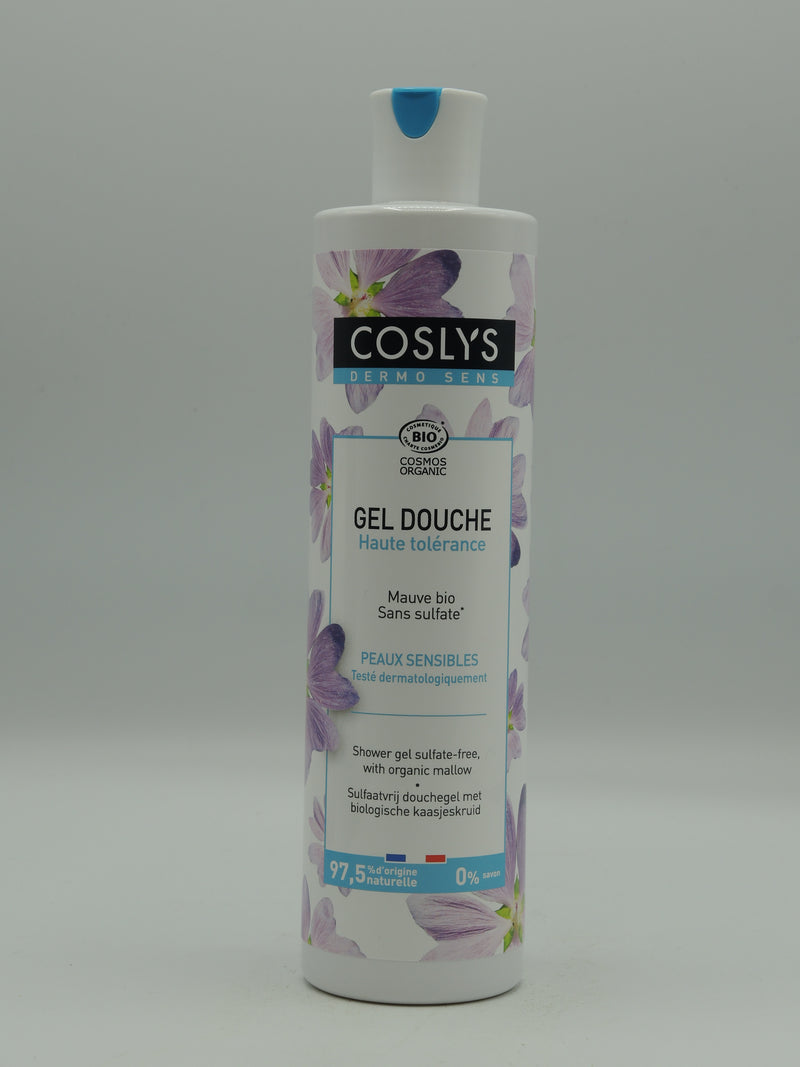 Gel douche haute tolérance, Mauve bio, 380ml, Coslys
