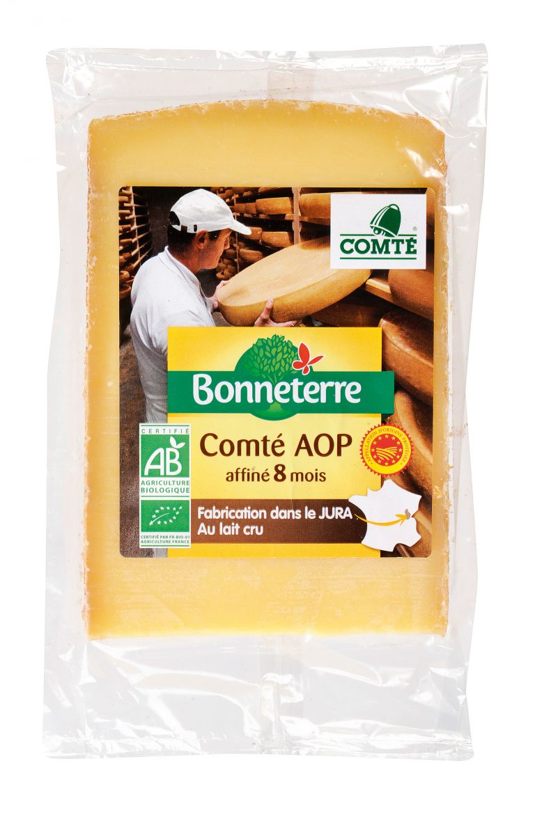 COMTÉ AOP AU LAIT CRU AFFINÉ 8 MOIS, Lait cru, Bonneterre,