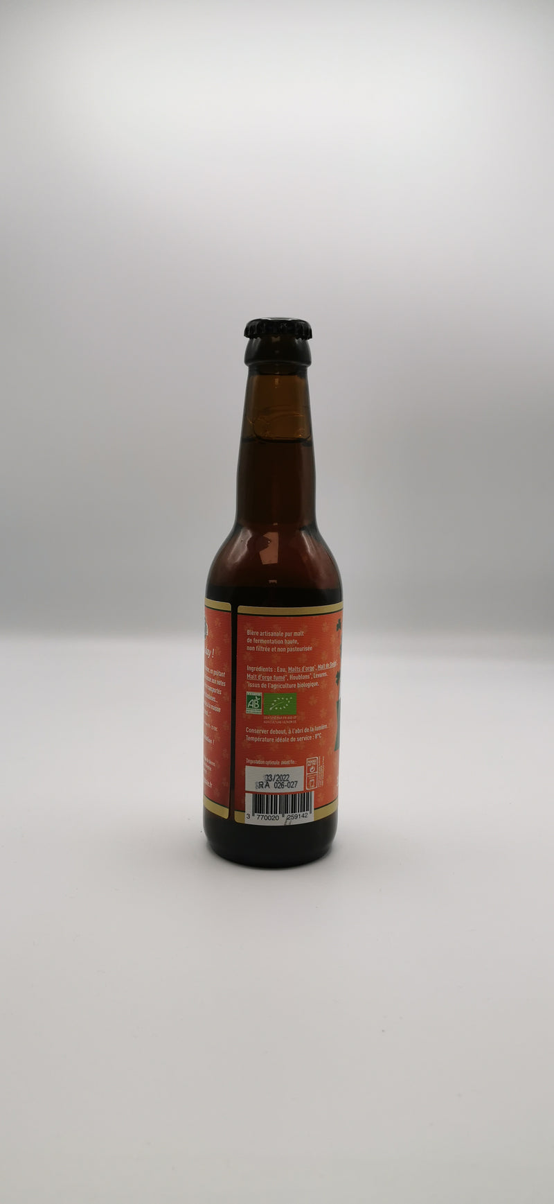 Bière Rousse Bio Artisanale  Irish Red Ale 33cl, Ryan's Smoke, Brasserie la Bicéphale d'Alsace