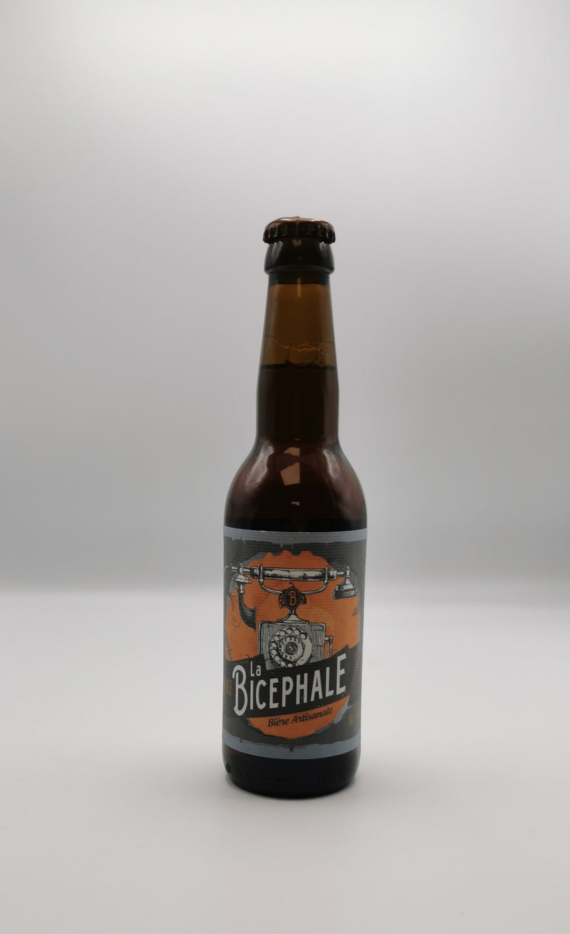 Bière Ambrée Bio Artisanale 33cl, Amber Ale, Brasserie la Bicéphale d'Alsace