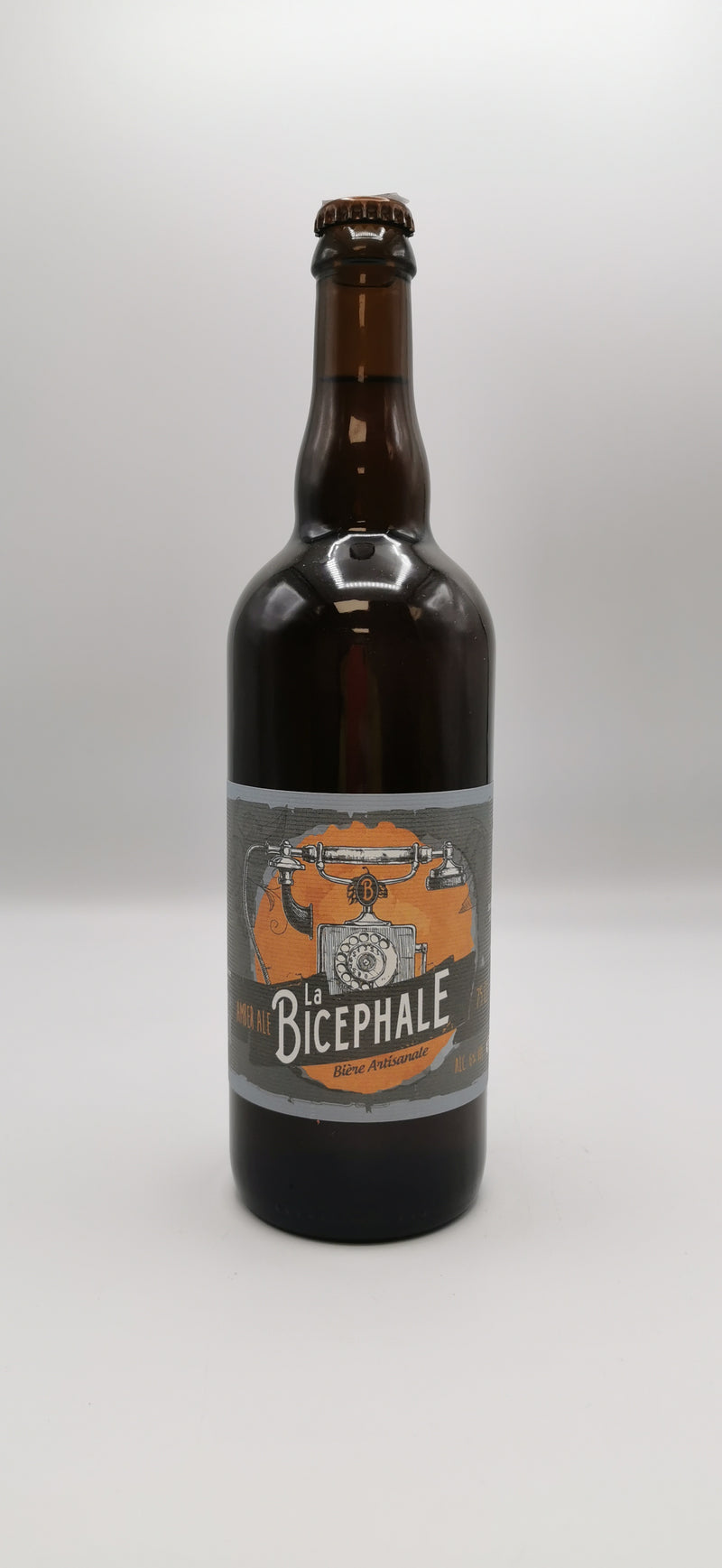 Bière Ambrée Bio Artisanale 75cl, Amber Ale, Brasserie la Bicéphale d'Alsace