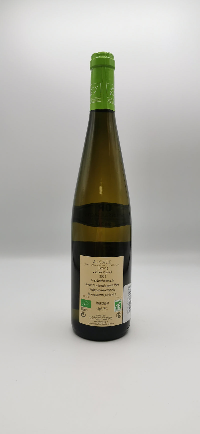 Vin Blanc Bio AOC Riesling 2019, Cuvée Vieilles Vignes, Domaine Yves Amberg